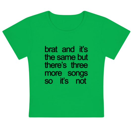 'Brat but it's not' Baby Tee